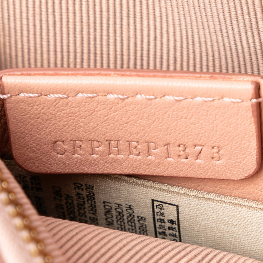 Pre-Loved Burberry 1983 Knight Check Canvas and Calfskin Link Camera Bag - Picture 6 of 7